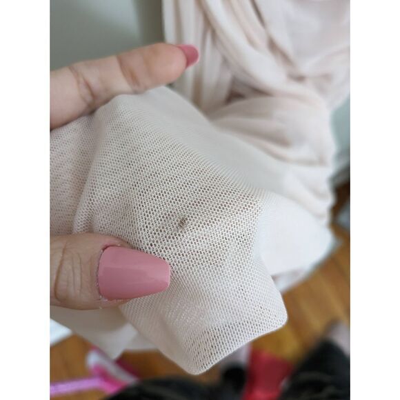 PrettyLittleThing Nude Strappy Mesh Midaxi Dress - Picture 8 of 9